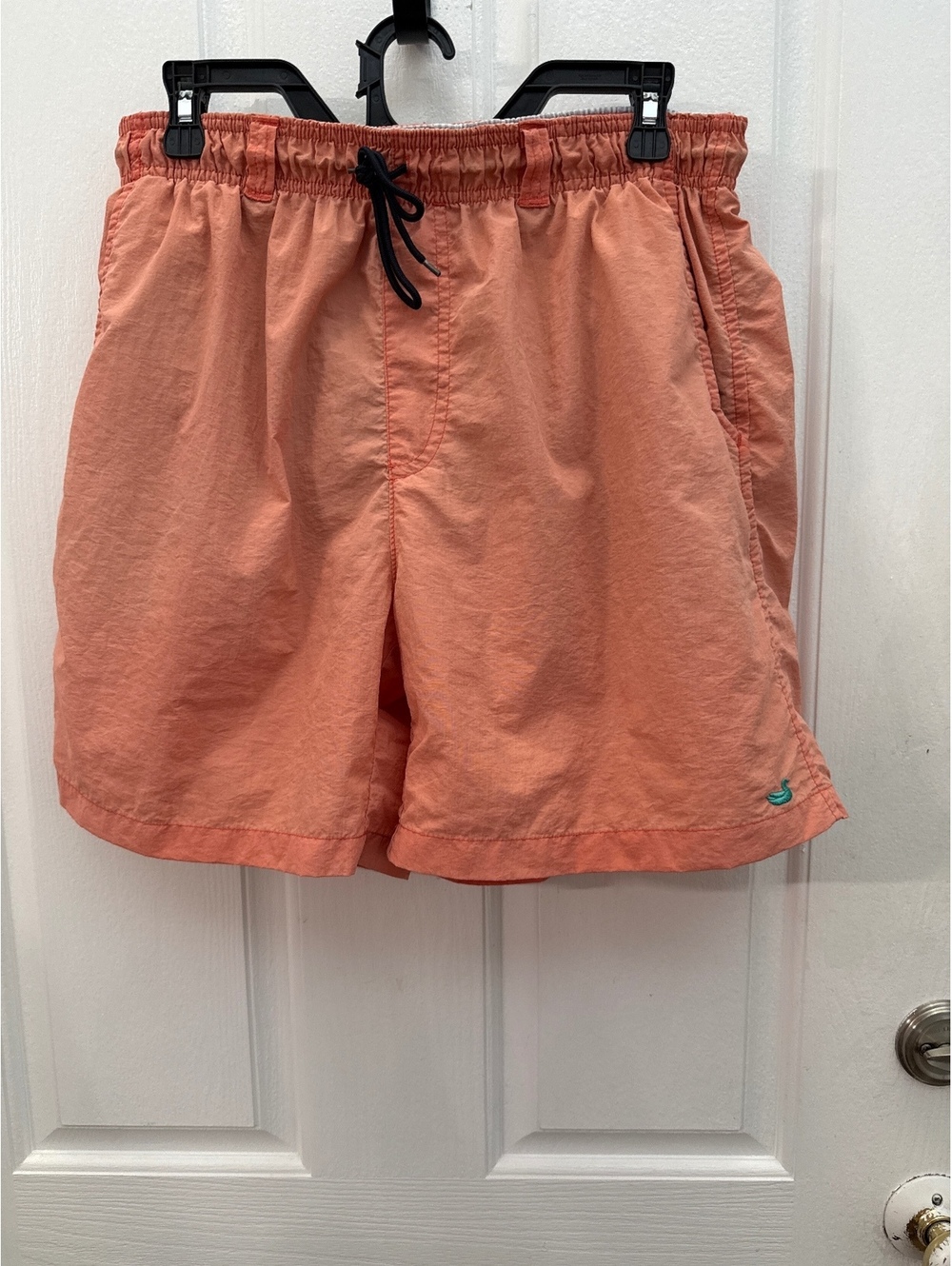 Southern Marsh Men's Peach Swim Trunks with Elastic Waist and Mesh Lining, Size